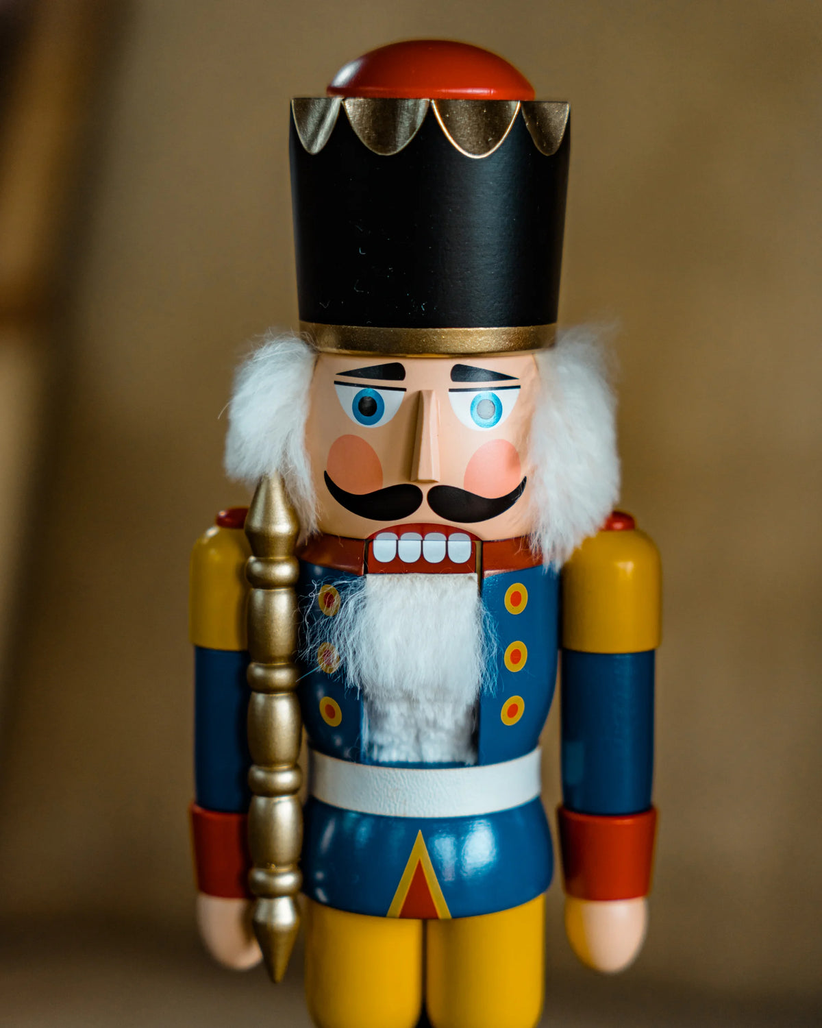 Nussknacker, 29 cm "BLAUER KÖNIG"