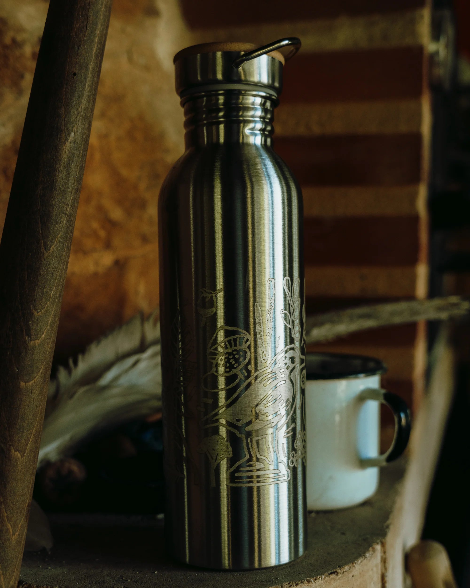 Edelstahl-Trinkflasche „PAUSE“