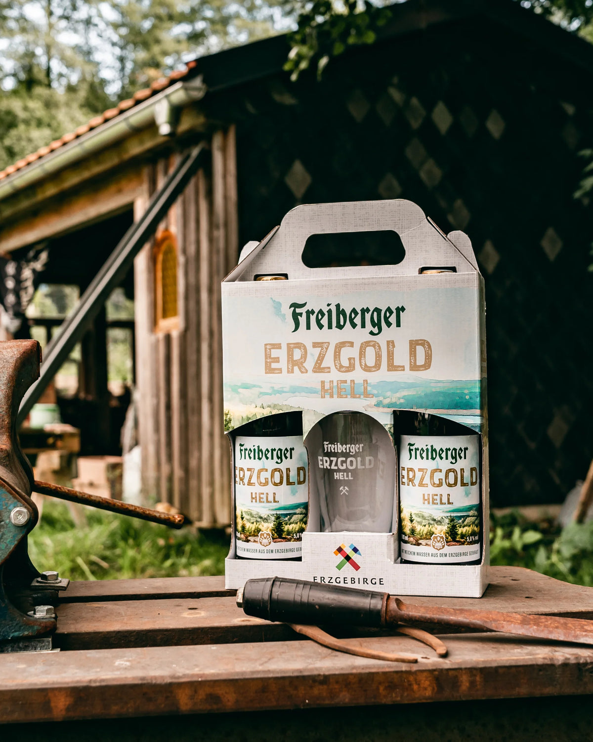 Bier-Geschenkset "ERZGOLD HELL"