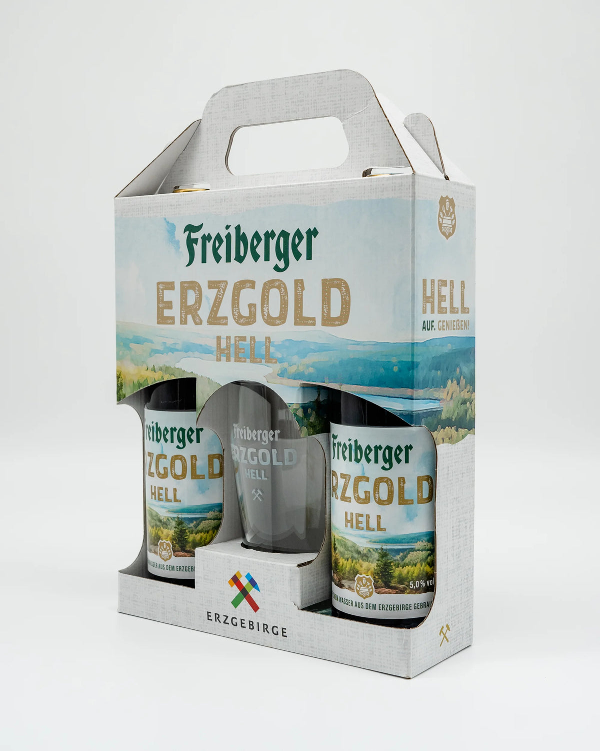Bier-Geschenkset "ERZGOLD HELL"