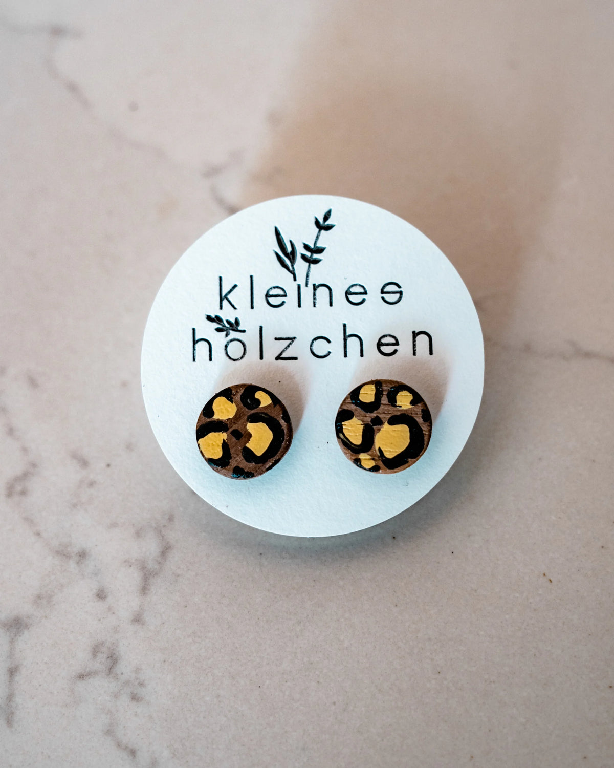 Holz-Ohrstecker "KLEINES HÖLZCHEN"