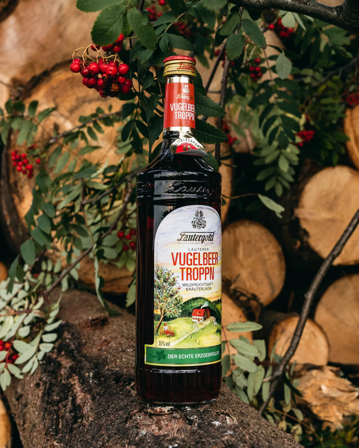 Vogelbeerlikör "VUGELBEER TROPPN"