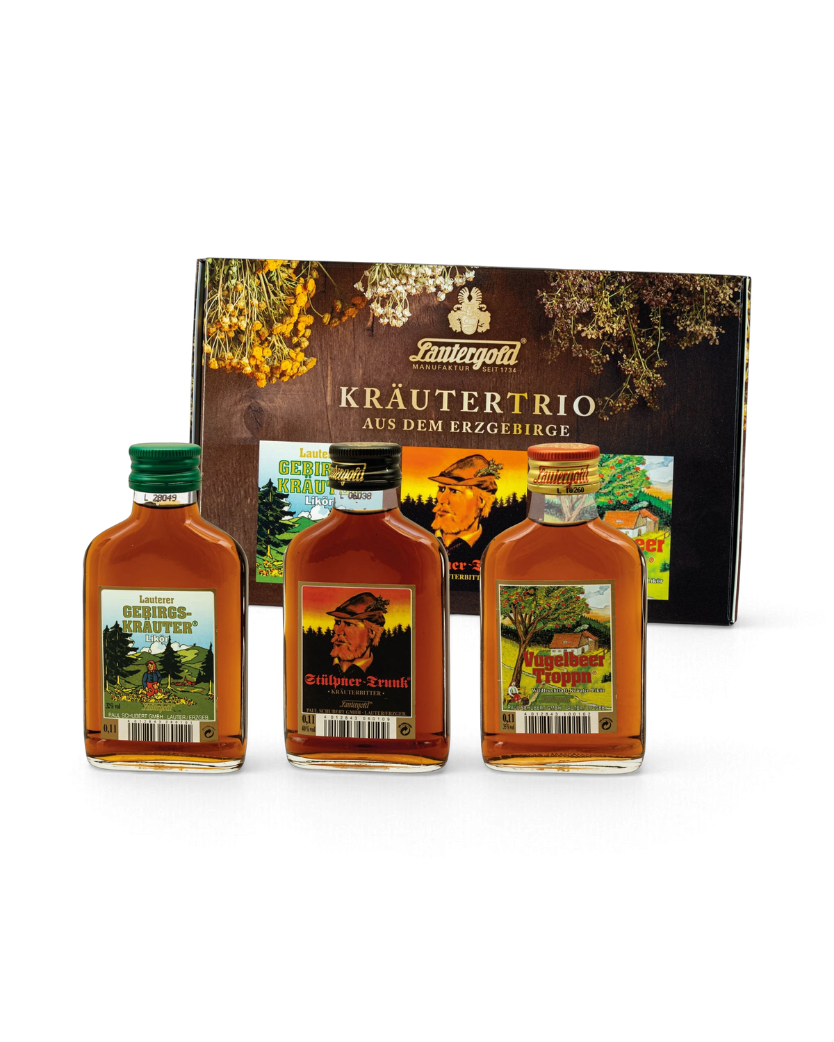 Kräuterliköre im Set "GENUSS-TRIO"