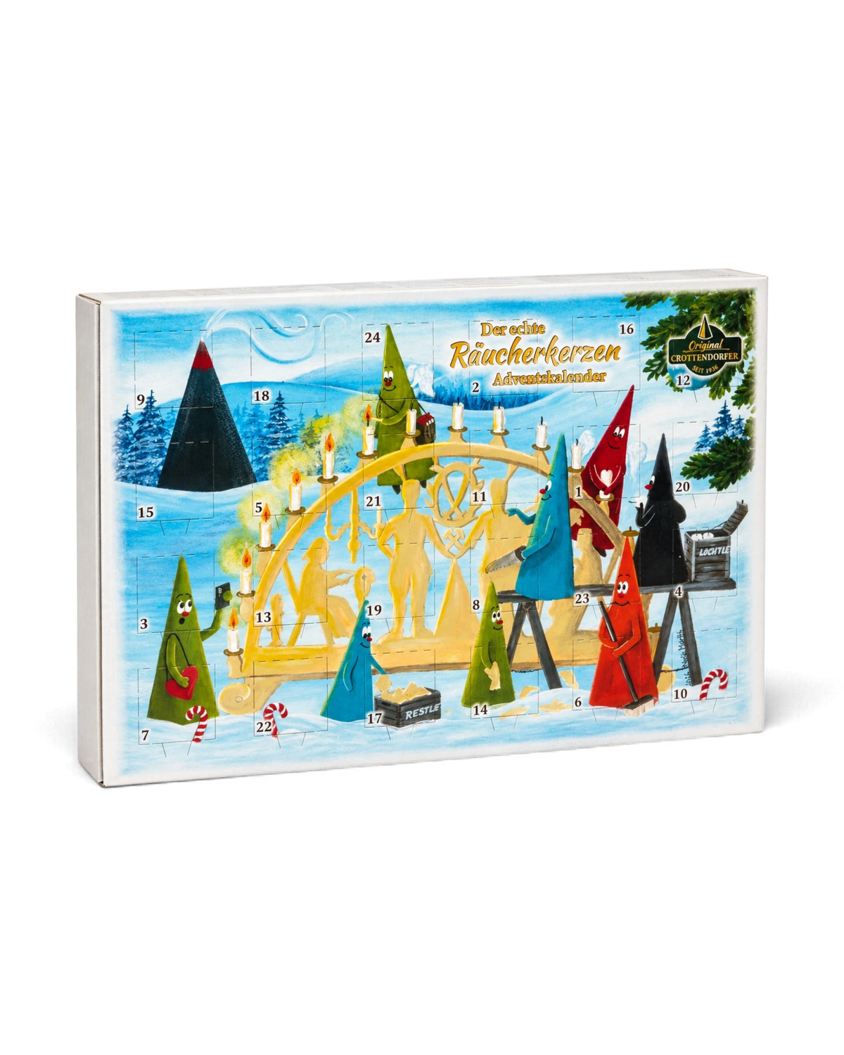 Räucherkerzen-Adventskalender "CROTTENDORFER"
